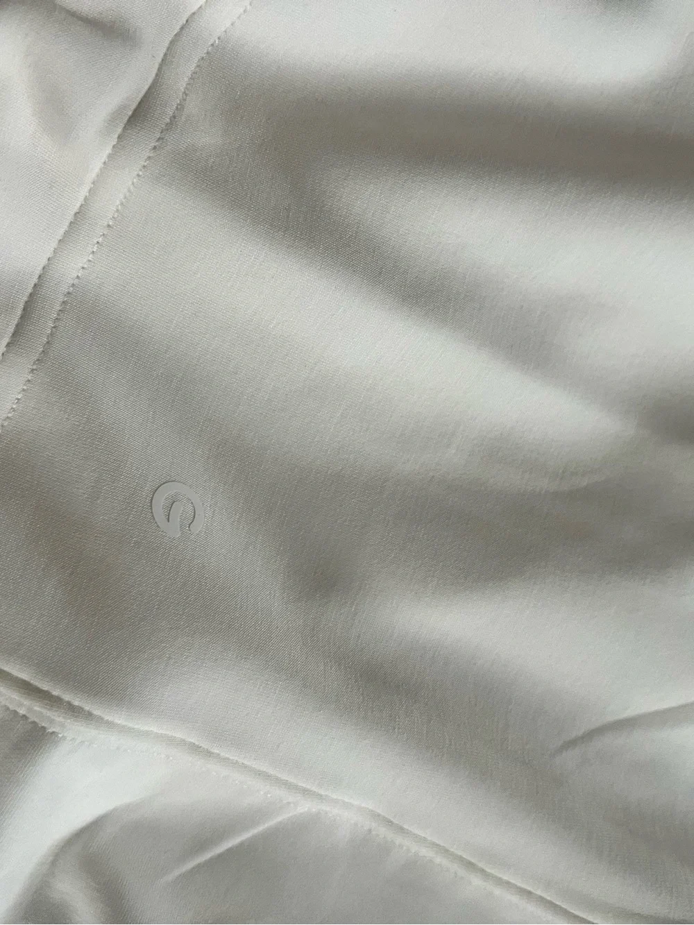 White Off-Shoulder Modal Sweatshirt